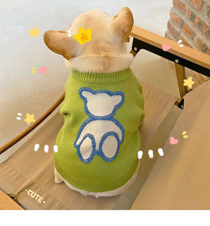 Pet Clothessweater Pug Corgi Short Body Autumn Winter